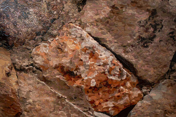 rock pattern made with puzzle pieces