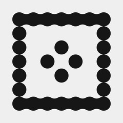 Abstract Cross Pattern Dots Logo generative computational art illustration