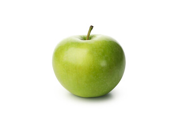 Fresh green apple isolated on white background