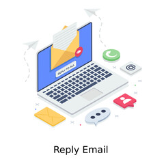 Reply email in editable style, laptop email 