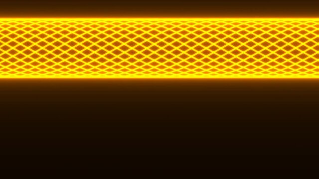 Ribbon of Interlaced Interweaved Hot Orange Bright Light Laser Fibre Broadband