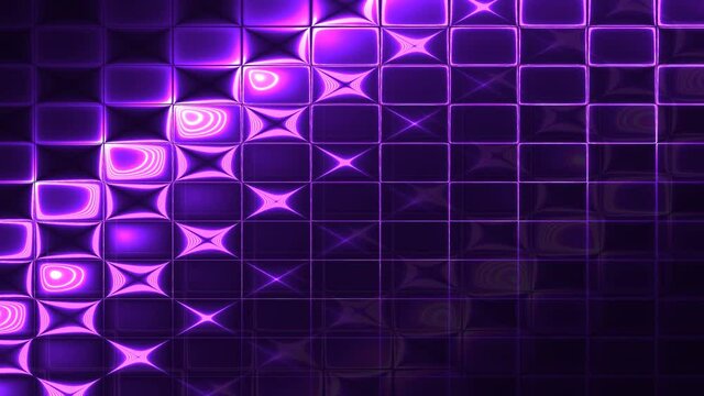 Ribbons of Light Moving Over Mirrored Tiles Tiled Surface Dnb