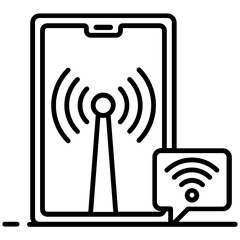 
A vector style of hotspot in modern flat style 
