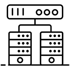 
Terminal server icon, remote desktop in editable style 
