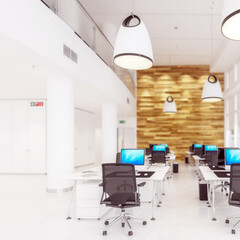 Modern Office Conception 01 (detail) - 3d visualization