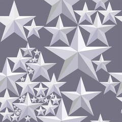 Seamless abstract pattern with five-pointed stars. Holiday pattern. High quality seamless realistic texture.