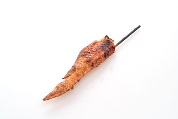 grilled chicken wings skewer