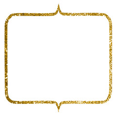 Frame of Gold Glitter frame