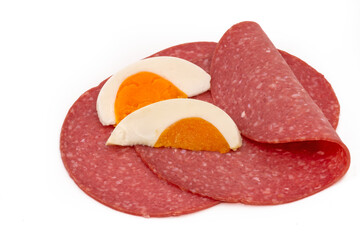 In Scheiben geschnittene Salami