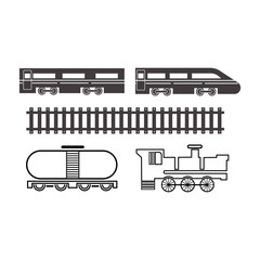  Train icon vector illustration design template