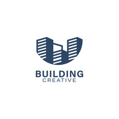 Building logo template design vector icon illustration