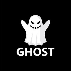 Ghost Logo Template Design Vector