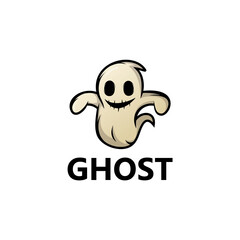Ghost Logo Template Design Vector