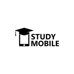 Fototapeta na wymiar Study Mobile Logo Template Design Vector