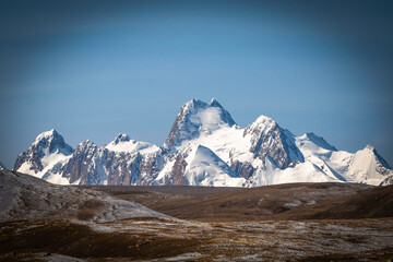 Kyzyl-Asker peak (5 842m). Kyrgyzstan