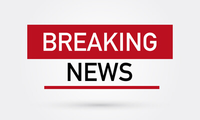 Fototapeta premium Breaking News Isolated. Vector