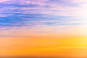 Naklejka na ściany i meble Sunset colorful sky for sunset nature background