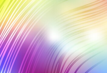 Light Multicolor vector pattern with bent lines.