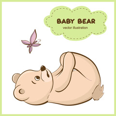 teddy bear vector kids toys different angles cards for kids kids background