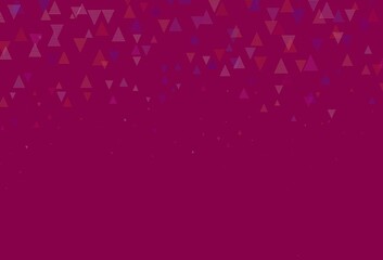 Light Purple vector background with triangles.
