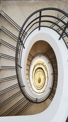 Spiral staircase from the top