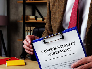 The chief offers confidentiality agreement for signing.