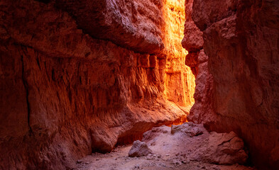 inside the cave