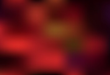 Dark Red, Yellow vector blurred shine abstract template.