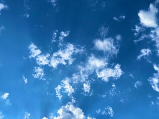 blue sky with clouds