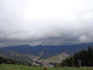 Naklejka premium landscape in the mountains