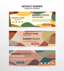 Modern abstract banner design