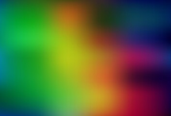 Dark Multicolor vector glossy abstract background.