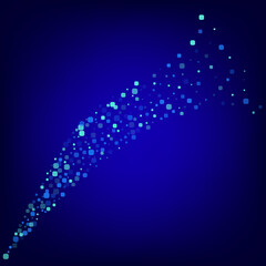 Blue Square Abstract Blue Vector Background. 