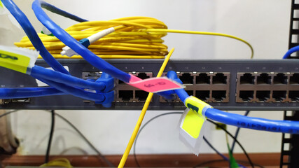 cables connected to switch