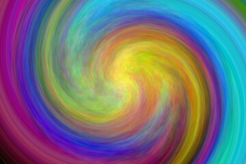 Fototapeta premium Funnel abstract pattern. Swirl, spiral, multi-colored pattern as a background.