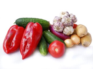 various multicolor vegetables as wholesome vegetarian food