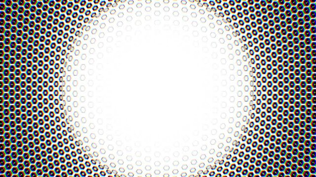 Hex Bursting Pressure Shock Wave Growing Over Mask Tech