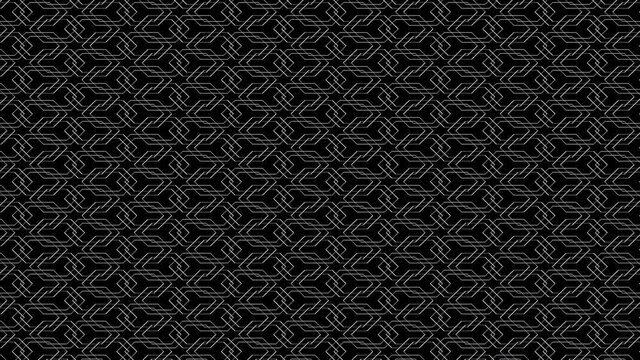 Grid of Interlocked Hexagons Moving Randomly