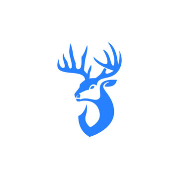 this is a deer logo .