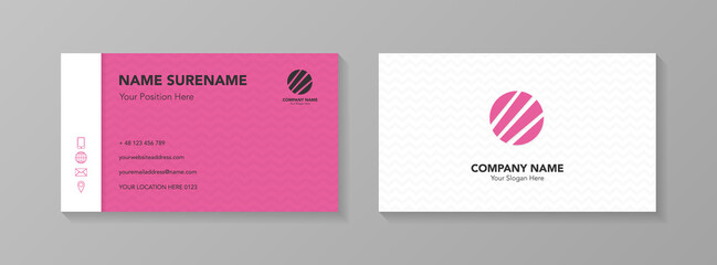 Modern business card design. Vector