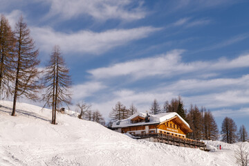 Dolomiti Italy Mountains. Sky Sun Dolomites