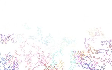 Light Blue, Yellow vector pattern with artificial intelligence network.