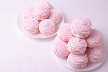 pink sweet marshmallows