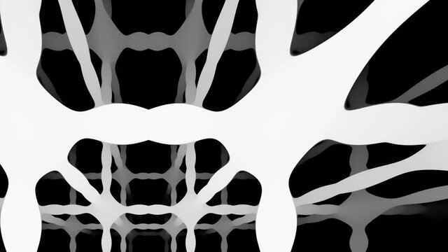 Inside Network of Cubes Grids Cage Holes