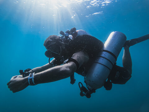 submarinista de buceo tecnico 
