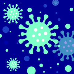 Coronavirus concept inscription, dangerous virus vector illustration 