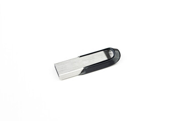 Flash drive on a white background.