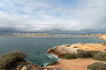 Fototapeta na wymiar Portimao view from Ponta do Altar, Algarve, Portugal