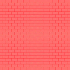 Vector : Red brick wall background with line texture wallpaper pattern seamless illustration architecture decoration graphic design 