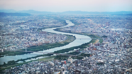 大阪を流れる淀川